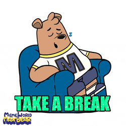 Take A Break Max Bear Sleeping GIF