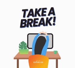 Take A Break Woman Stretching Her Arms GIF