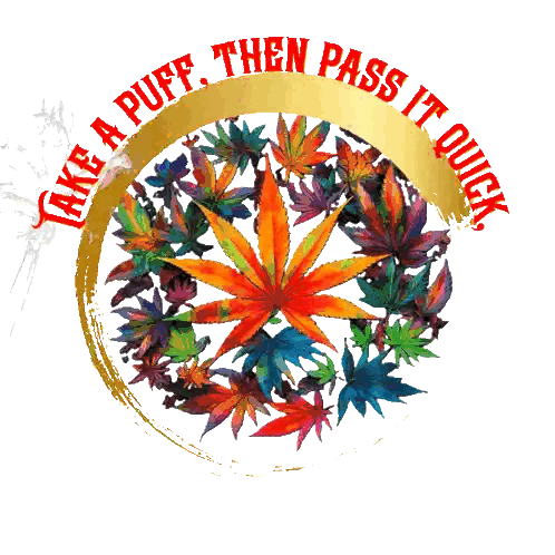 Take A Puff Then Pass Poster Sticker
