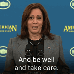 Take Care Be Well Kamala Harris GIF