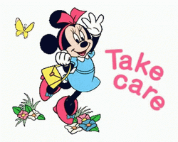 Take Care Hello Minnie Mouse GIF