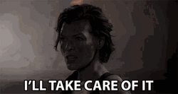 Take Care Milla Jovovich Resident Evil GIF