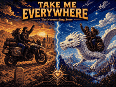 Take Me Everywhere Man Riding Dragon GIF