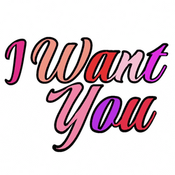 Take Me Now I Want You Calligraphy GIF