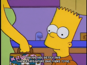 Take Temperature Bart Marge The Simpsons GIF