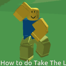Take The L Loser Fortnite Dance Roblox Lego GIF
