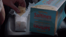Taking Crackers In Batches GIF