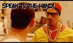 Talk To The Hand Not Gonna Listen GIF