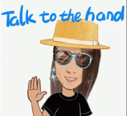 Talk To The Hand Sis GIF