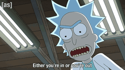 Talkative Rick Sanchez GIF