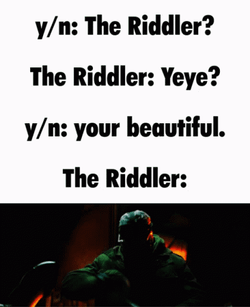 Talking About The Riddler GIF