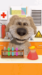 Talking Ben Creating Flammable Mixture GIF