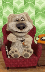 Talking Ben Eating Can Food GIF
