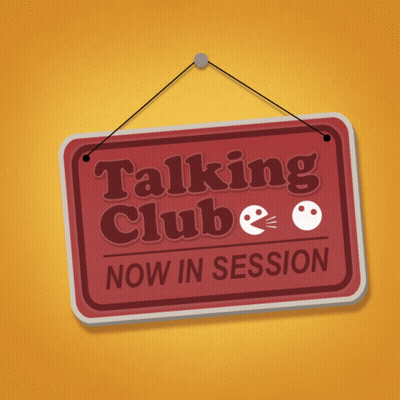 Talking Club Now In Session Sign GIF