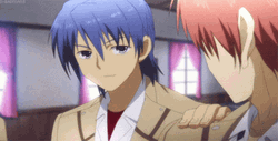 Talking Hideki In Angel Beats GIF