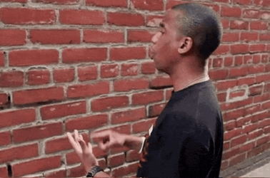Talking To A Wall Meme GIF