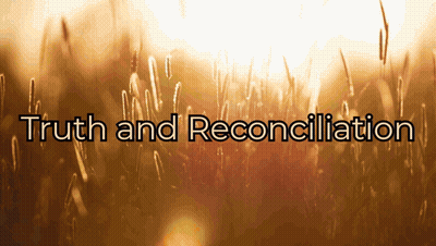 Tall Grass Field With Truth And Reconciliation Text GIF