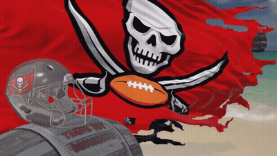 Tampa Bay Buccaneers Helmet And Red Flag GIF