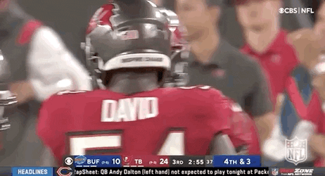 Tampa Bay Buccaneers Lavonte David Helmet Bump GIF