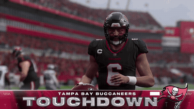 Tampa Bay Buccaneers Player Holding Football GIF