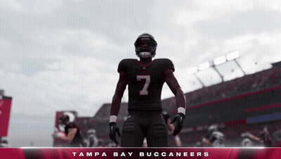 Tampa Bay Buccaneers Player Number 7 At Stadium GIF