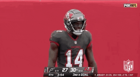 Tampa Bay Buccaneers Praising Chris Godwin Touchdown GIF