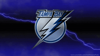 Tampa Bay Lightning Logo With Lightning Bolts GIF