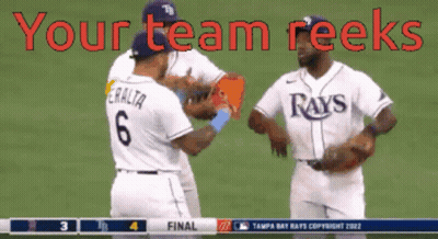 Tampa Bay Rays Baseball Player In White Jersey GIF