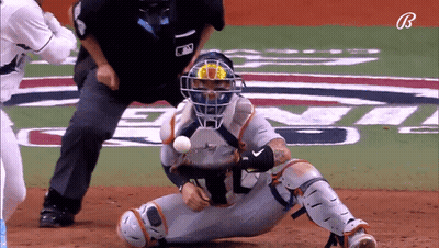 Tampa Bay Rays Player #6 Talks To Another GIF