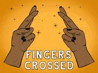 Tan Skin Finger Crossed  GIF