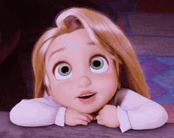 Tangled Cute Rapunzel Childhood GIF