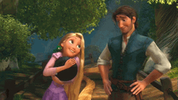 Tangled Rapunzel And Flynn Rider Yay GIF