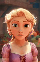Tangled Rapunzel Looking Reaction GIF