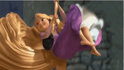 Tangled Rapunzel Swinging Going Down The Tower GIF