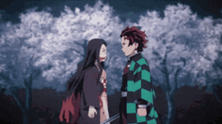 Tanjiro Kamado Nezuko Fighting  GIF