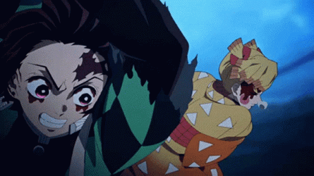 Tanjiro Vs Daki GIF