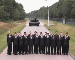 Tank Breaks With Dutch Armys GIF