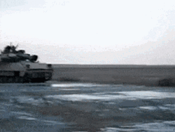 Tank Drifting Sideways