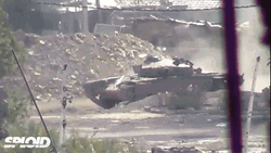 Tank Explode War Clip GIF