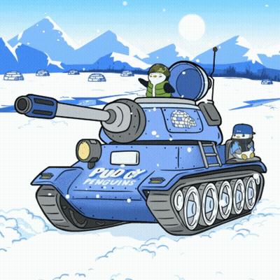 Tank With Bud Light Penguins GIF