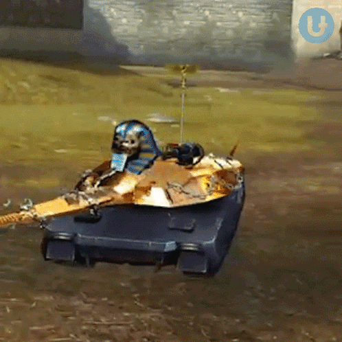 Tank With Skeleton And T GIF