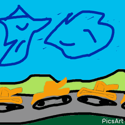 Tanks Moving Sketch GIF