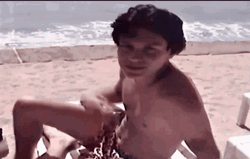 Tanning Huddy Lies Down GIF