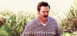 Tantrum I Hate Everything Ron Swanson GIF