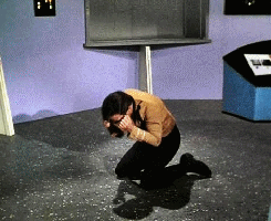 Tantrum Star Trek Punching Floor GIF
