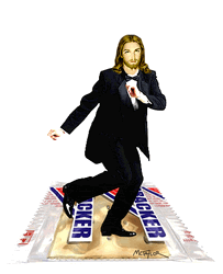 Tap Dancing Jesus Snicker Chocolates GIF