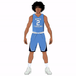 Tar Heels Basketball Player Jersey Two GIF