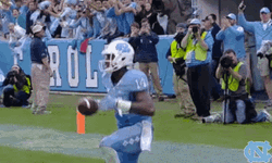 Tar Heels Football Player Kneel Then Stand GIF