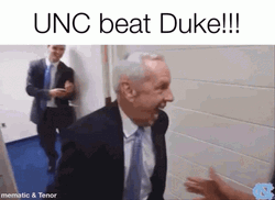Tar Heels Football Players And Coach Celebrating GIF