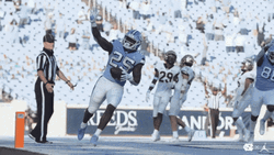Tar Heels Football Players Body Bump GIF